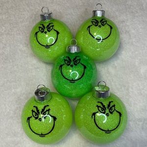Grinch Ornaments (5pcs)